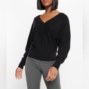 Express Double V Dolman Sleeve Sweater